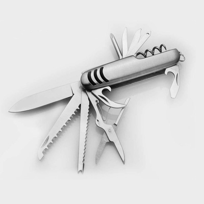 Canivete Personalizado de Metal com 11 funções