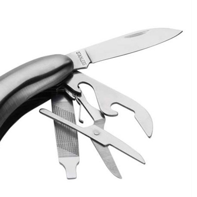 Canivete Personalizado de Metal Curve com 4 funções