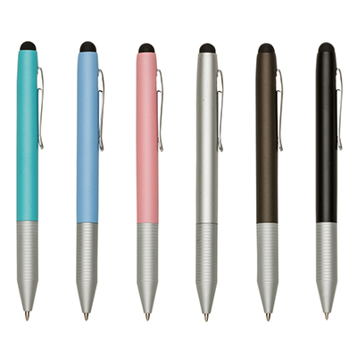 Mini caneta fosca semi-metal colorida com touch